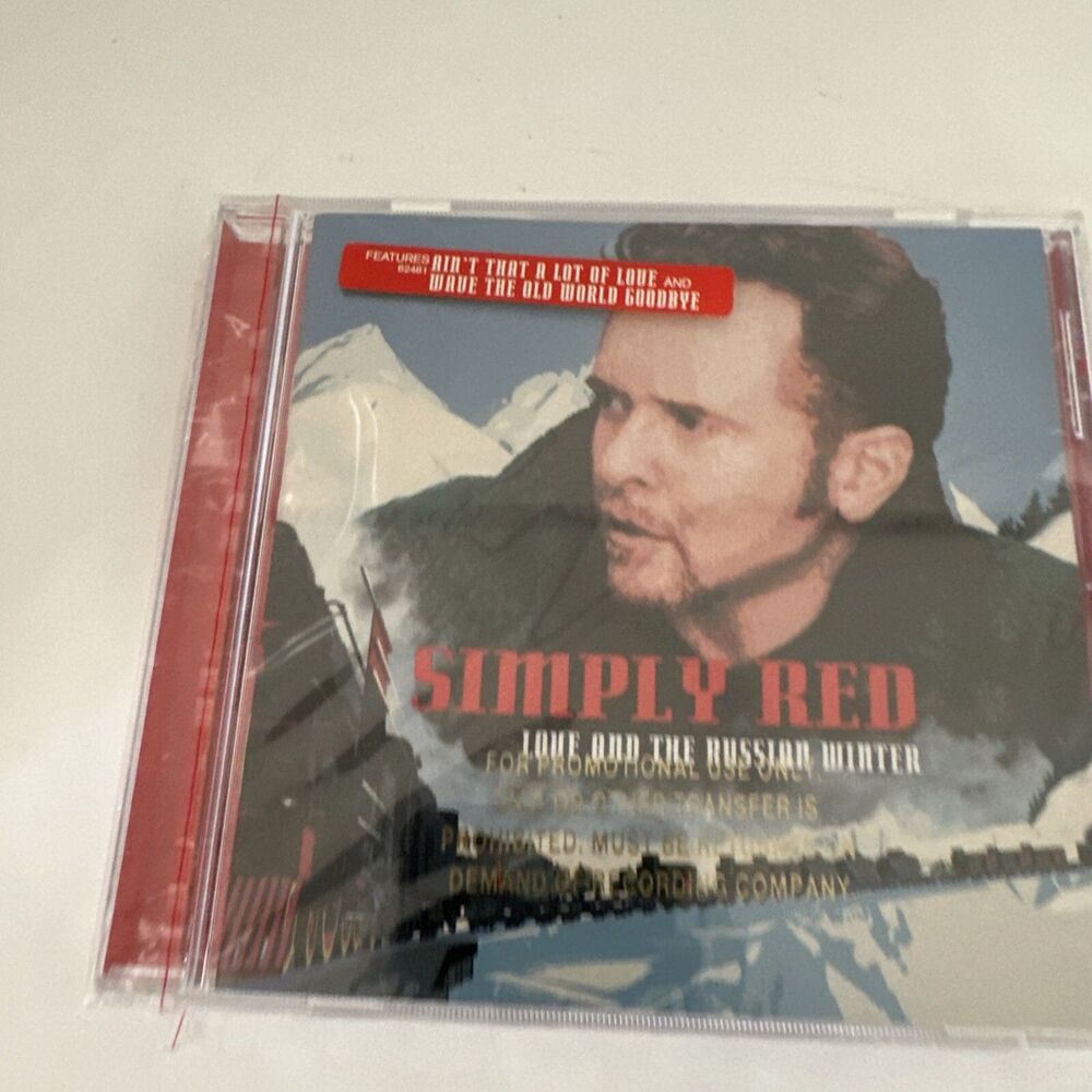 Simply Red Sealed CD Love and the Russian Winter Rare Promo With Hype Sticker